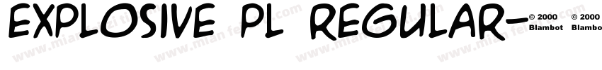 Explosive pl Regular字体转换